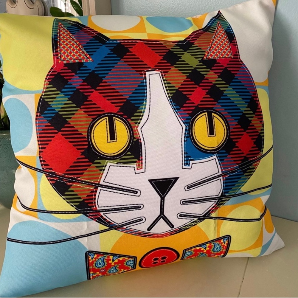 Cat pillow cover